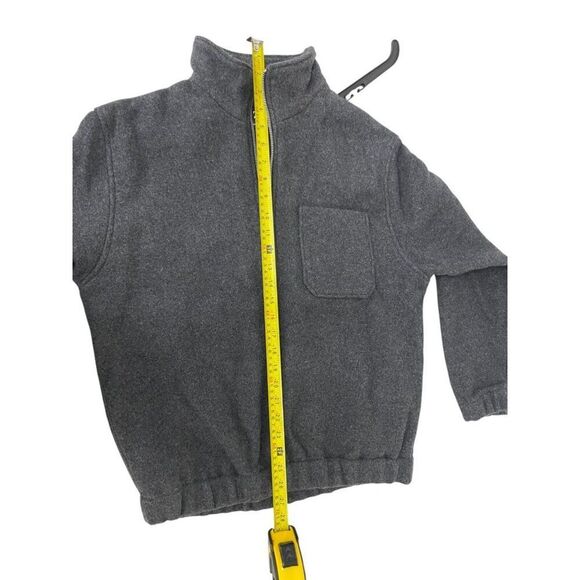 Zara Mens Sweatshirt Size S Dark Gray Fleece Quarter Zip Pullover 4081/479 NWOT - Picture 13 of 15